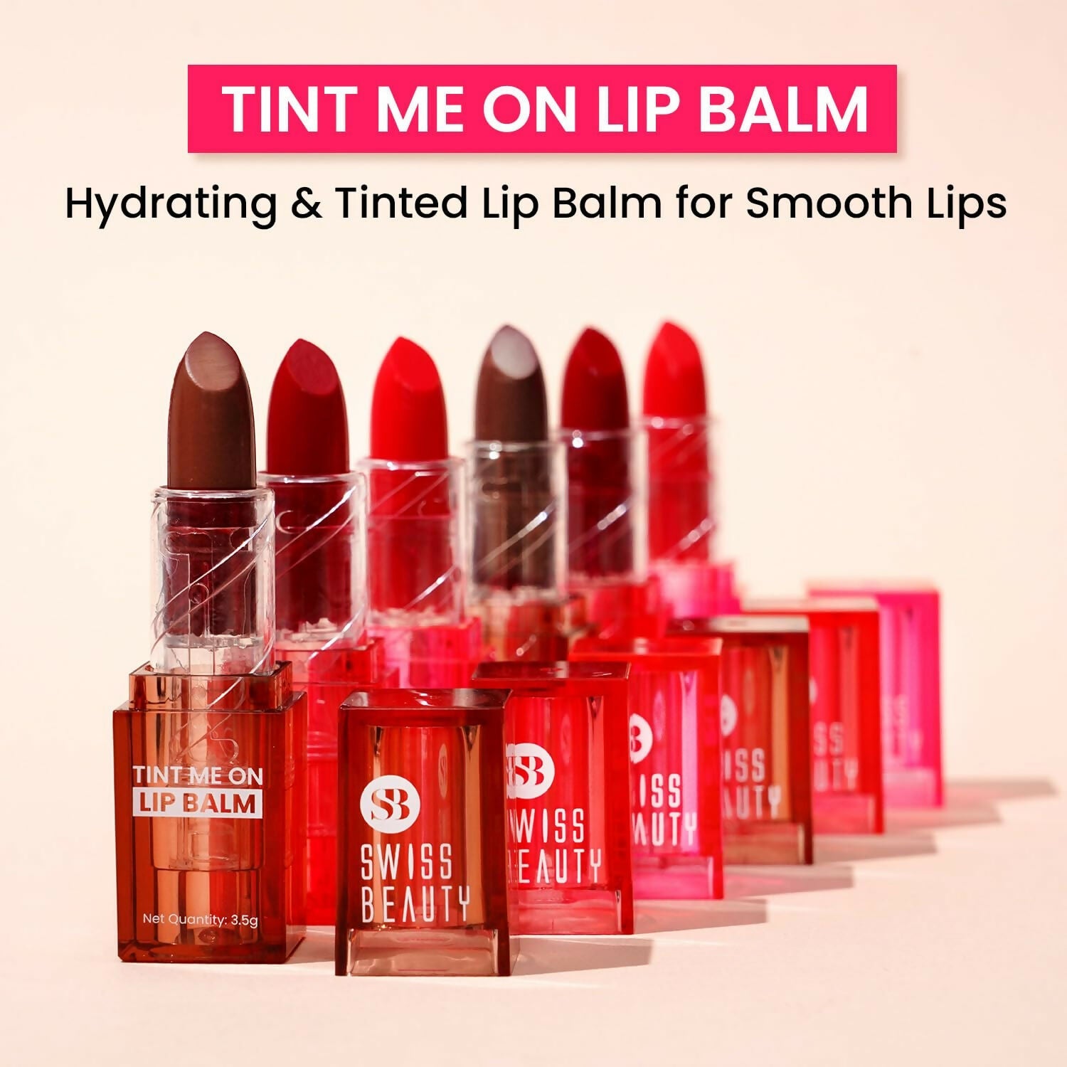 Swiss Beauty Tint Me On Lip Balm - Pink Macaroon | Swadesiicart