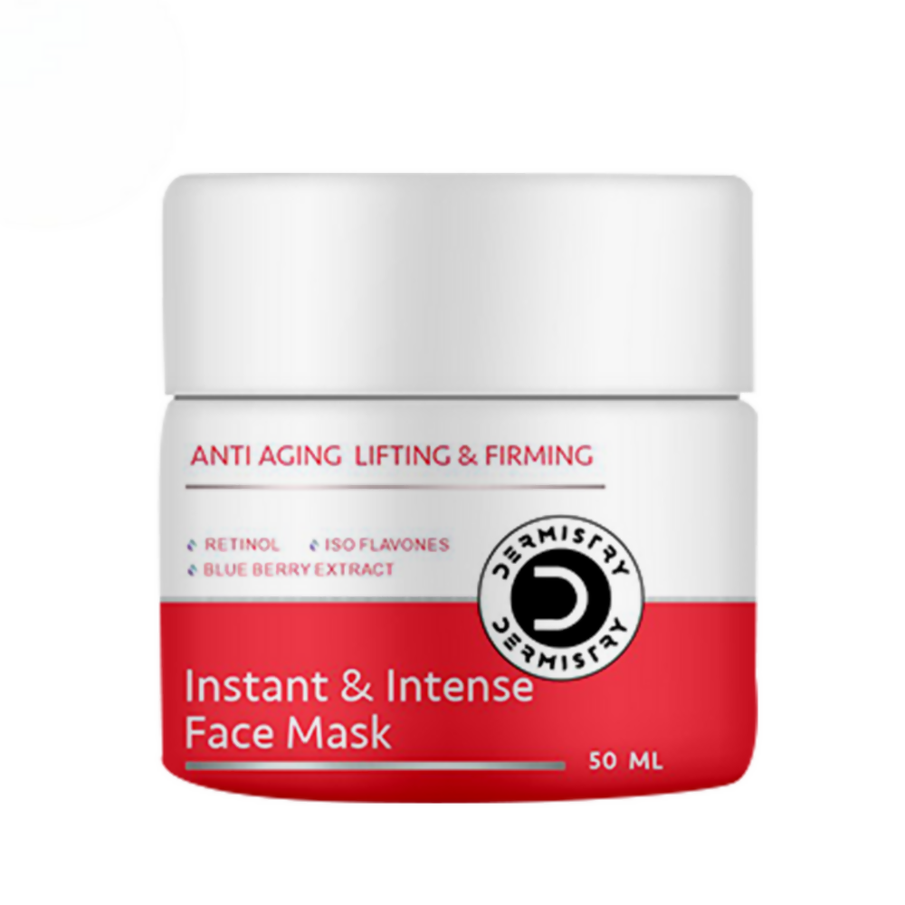 Dermistry Anti Aging Instant Intense Face Mask Retinol Blue Berry Lifting Firming Skin Tightening - Swadesiicart