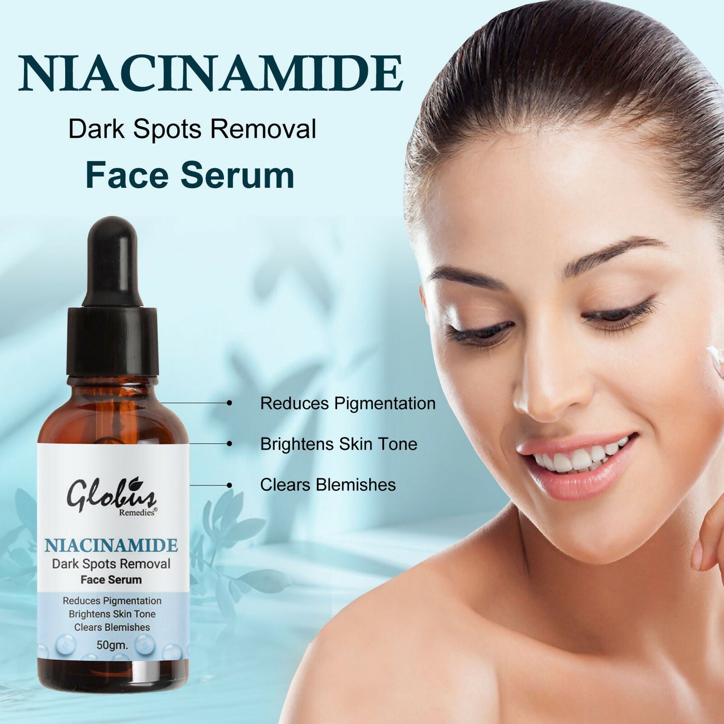 Globus Remedies Niacinamide Anti-Pigmentation Face Serum | Swadesiicart