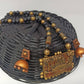 Terracotta Kerala Style Mansion Boat Pendant Long Necklace Set With Temple Earrings