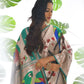 Vishnu Weaves Women's Rama Paithani Silk Zari Woven Saree with Unstitched Blouse - Swadesiicart