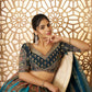 Kesar Fab Blue Banarasi Silk Embroidered Lehenga | Swadesiicart