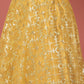 House of Panchhi Mustard Net Sequinse Work Lehenga & Blouse, Dupatta | Swadesiicart