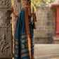 Anaita Teal Silk Woven Saree With Blouse