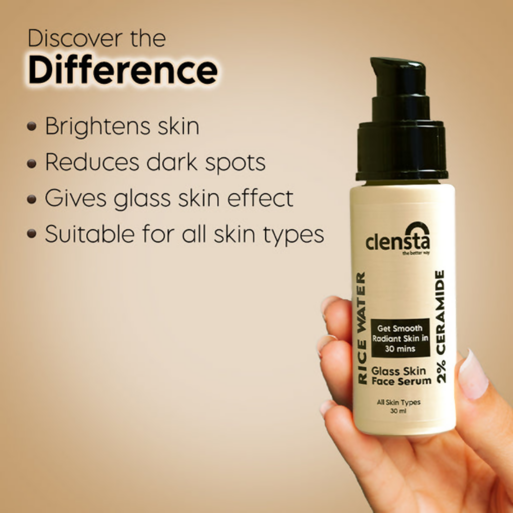 Clensta Rice Water Face Serum | Swadesiicart
