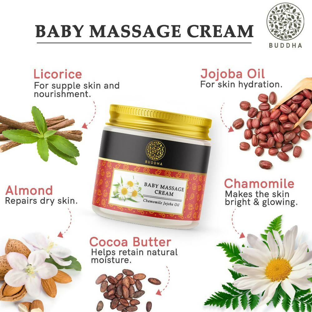 Buddha Natural Baby Massage Cream - Swadesiicart