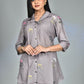 Morchari Digital Print Semi Muslin Co-Ord Set Top & Trouser-Multicolor - Swadesiicart