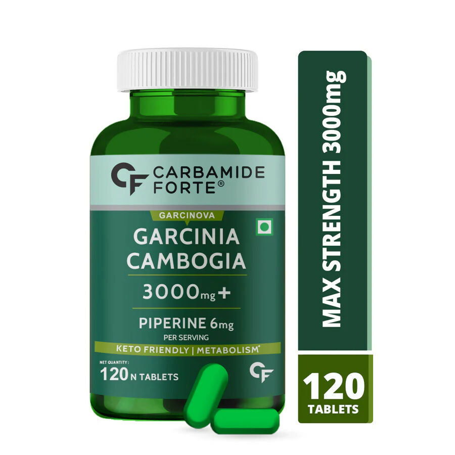 Carbamide Forte Garcinia Cambogia 3000mg Tablets with 6mg Piperine | Swadesiicart