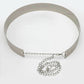 NVR Women Circular Silver Plated Adjustable Broad Belt | Swadesiicart
