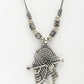 NVR Women's Silver-Toned German Silver Oxidised Pendant with Chain | Swadesiicart