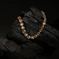 Gold-Polished White Kundan-Studded Pearl Beaded Matha Patti - Ruby Raang | Swadesiicart