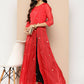 Ahalyaa Womens Kurta Set - Red | Swadesiicart