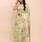 Shree Shyam Fashion Linen Cotton Light Green Saree