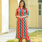 Aayaa Pure Muslin printed Kurti & Pant - Multi Color