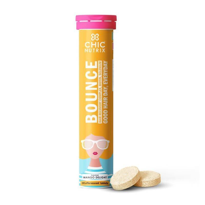 Chicnutrix Bounce Tablets for Thick Hair & Hair Fall Control | Swadesiicart
