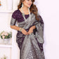 Aastha Fashion Wine Georgette Silk Leheriya With Elegant Zari Weaving Saree