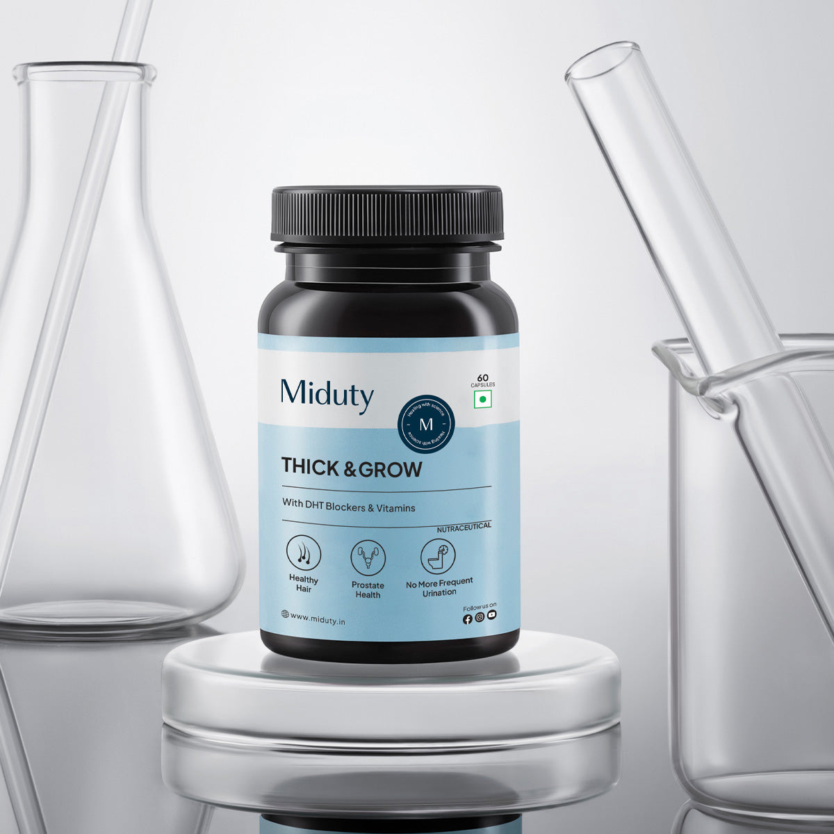 Miduty by Palak Notes Thick & Grow Capsules | Swadesiicart