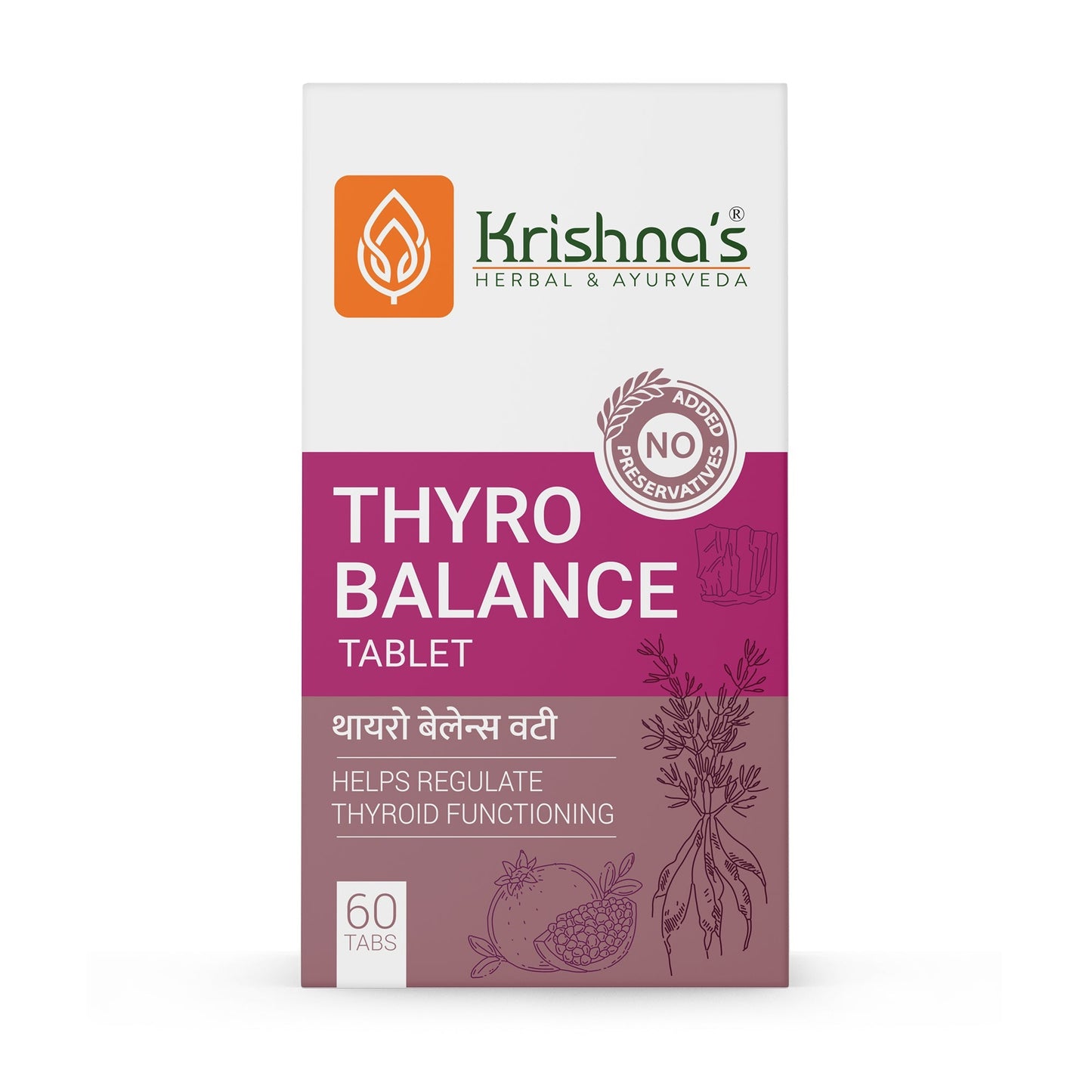 Krishna'S Herbal & Ayurveda Thyro Balance Tablets | Swadesiicart