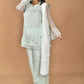 Morchari Women And Hand Embroidery Palazzo Set-Green - Swadesiicart