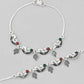 VOJ Set of 2 Silver Plated Meenakari Multi Color Anklet - Swadesiicart