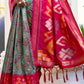Shree Shyam Fashion Pochampalli Silk Grey Saree