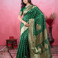 Vedant Vastram Banarasi Silk Fashion Saree - Green | Swadesiicart