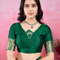 Vedant Vastram Banarasi Silk Fashion Saree - Green | Swadesiicart