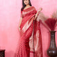 Vedant Vastram Banarasi Silk Fashion Saree - Red | Swadesiicart