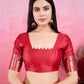 Vedant Vastram Banarasi Silk Fashion Saree - Red | Swadesiicart