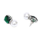 Jade Pearl Studs- Ruby Raang | Swadesiicart