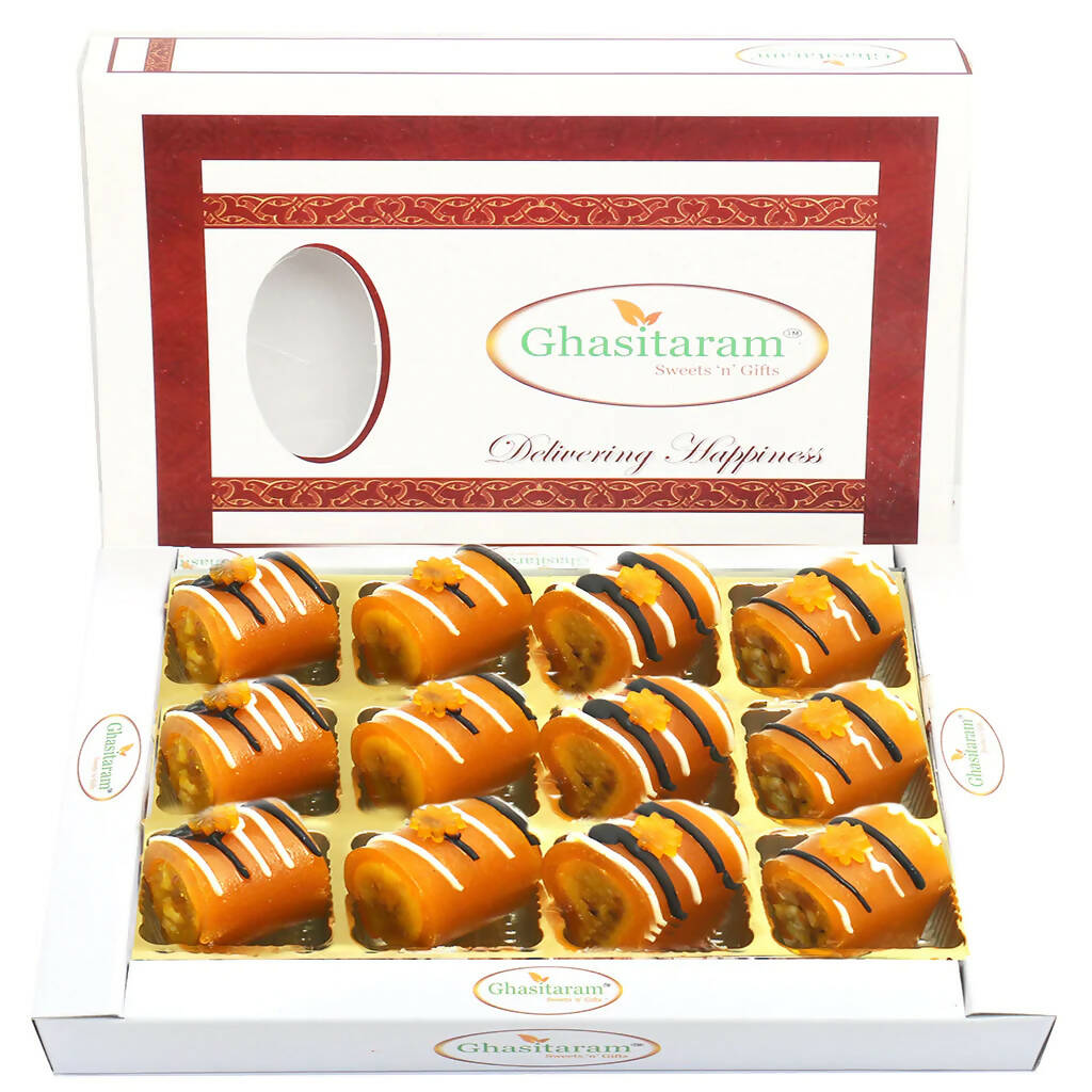 Ghasitaram Mango Roll Delight Sweets | Swadesiicart