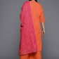 Ahalyaa Women's Traditional wear Kurta Set - Orange | Swadesiicart