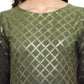 Ahalyaa Women Olive Green Printed Straight Kurta | Swadesiicart