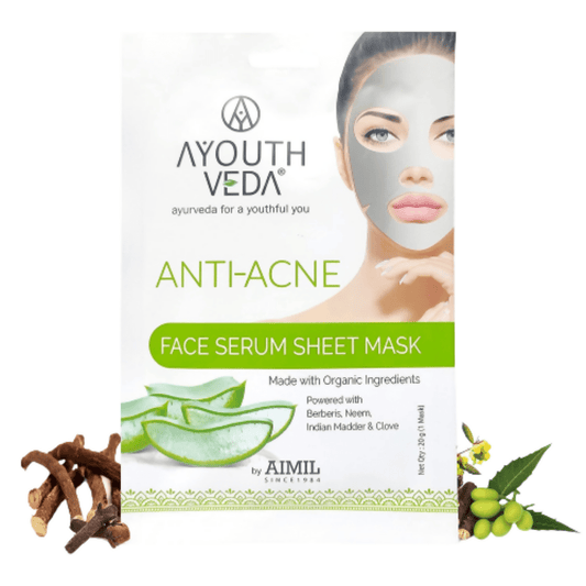 Ayouthveda Anti Acne Face Serum Sheet Mask - Ayouthveda