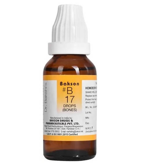 Bakson's Homeopathy B17 Drops | Swadesiicart