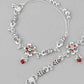 VOJ Set of 2 Traditional Peacock Shaped Designer Anklet - Swadesiicart