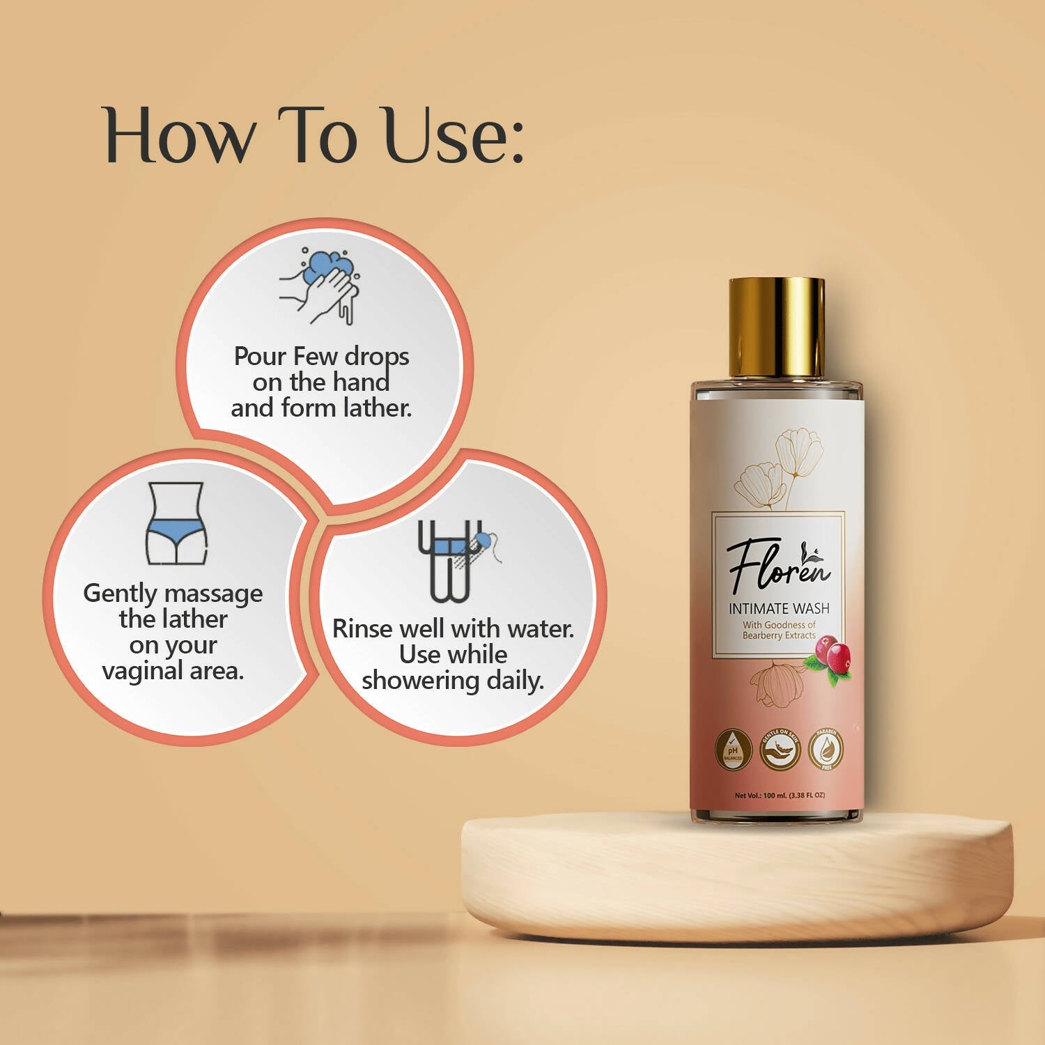 Floren Intimate Hygiene Wash - Swadesiicart