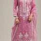 Anaita Pink Embroidered Silk Stitched Salwar suit