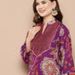Ahalyaa Women's Traditional wear Tunic - Purple | Swadesiicart