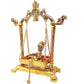 KridayKraft Laddu Gopal on Jhulla Palana Metal Statue - Swadesiicart