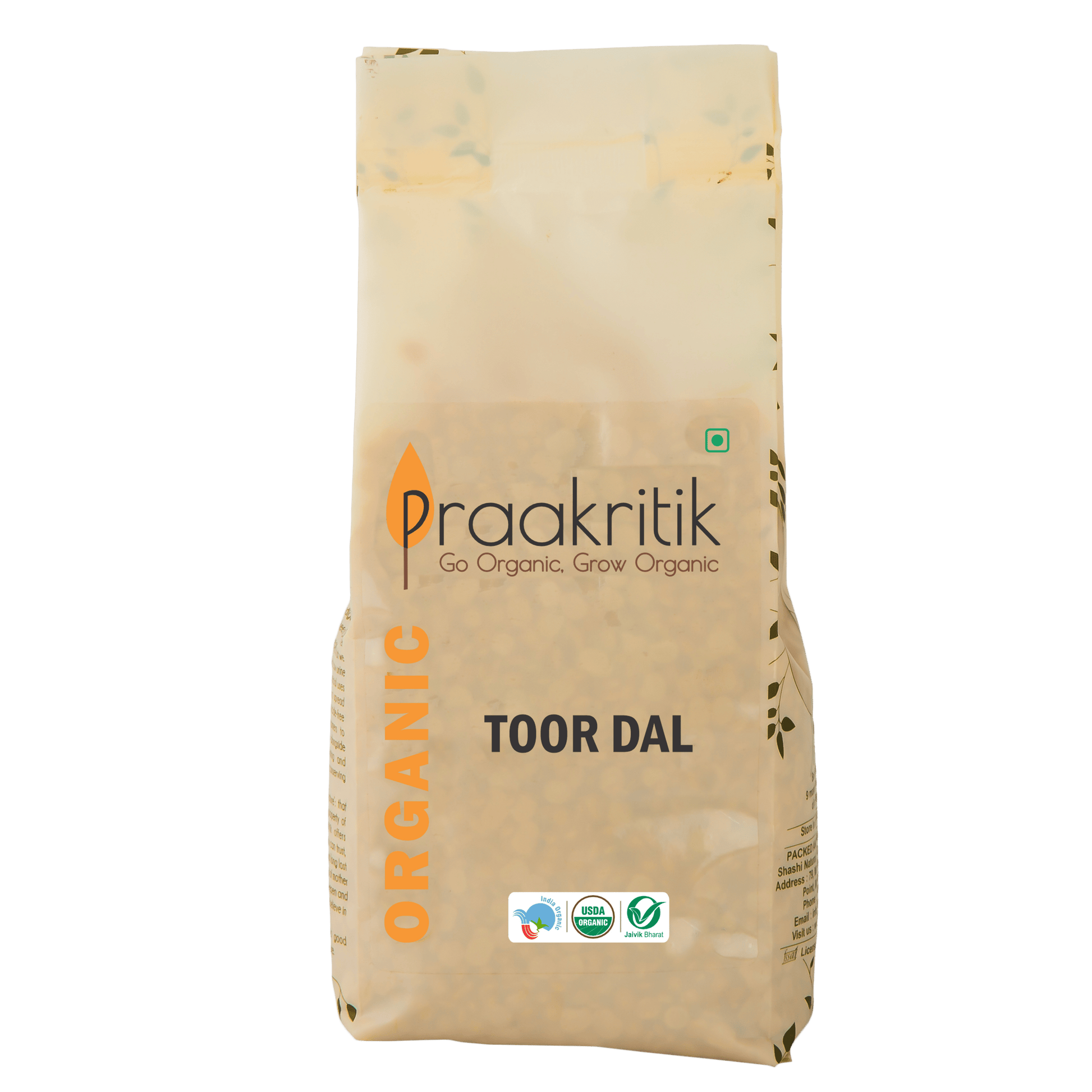 Praakritik Organic Tuvar Dal - Praakritik Organics