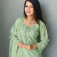Anaita Green Crape Readymade Kurti Set with Beads Sequence Work