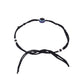NVR Women Set of 2 Evil Eye Adjustable Black Anklets - Swadesiicart