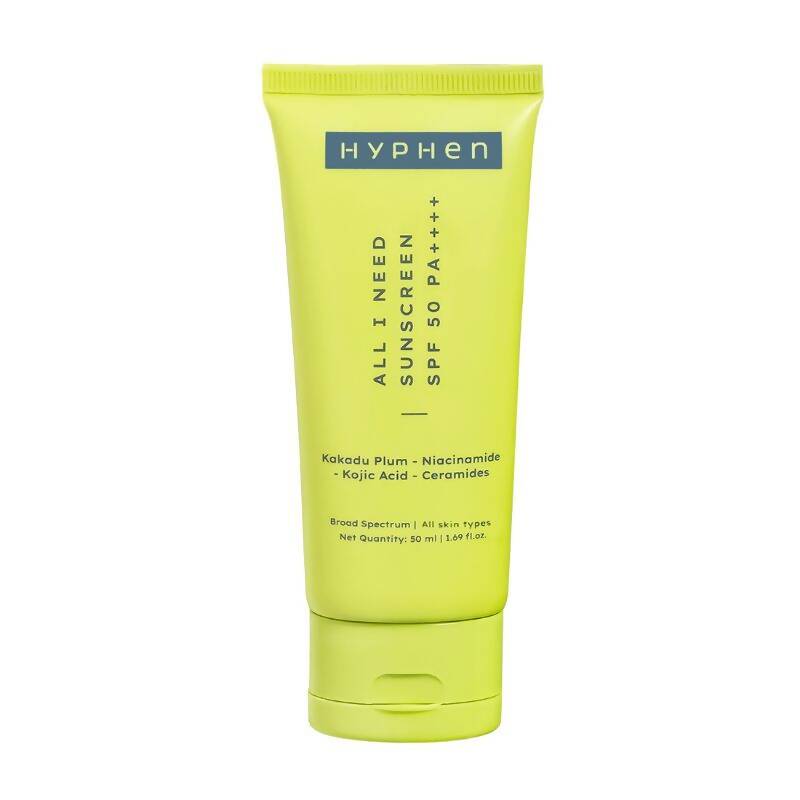 Hyphen By Kriti Sanon All I Need Sunscreen SPF 50 PA++++, UV Rays & Blue Light Protection & Moisturization | Swadesiicart