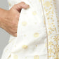 Ahalyaa Womens Off White Pure Cotton Printed Kurta Pant Set | Swadesiicart