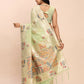 Shree Shyam Fashion Linen Cotton Light Green Saree