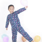 Breathables Kids Cotton Owl Print Co-Ord Night Suit – Navy Blue