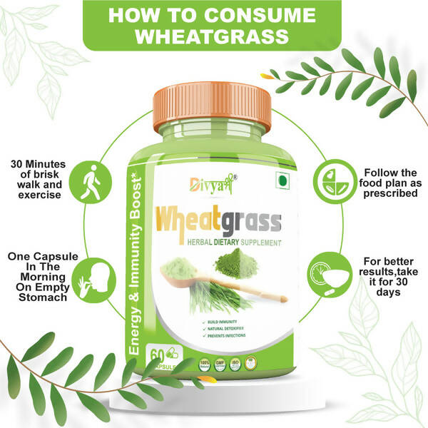 Divya Shree Wheatgrass Capsules | Swadesiicart