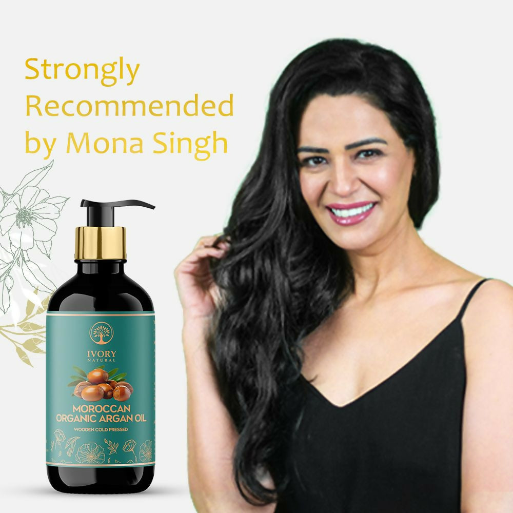 Ivory Natural Moroccan Organic Argan Oil Premium & Extra Virgin | Swadesiicart
