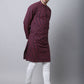 Even Apparels Black Pure Cotton Men's Kurta With Band Collar (STR1173) | Swadesiicart